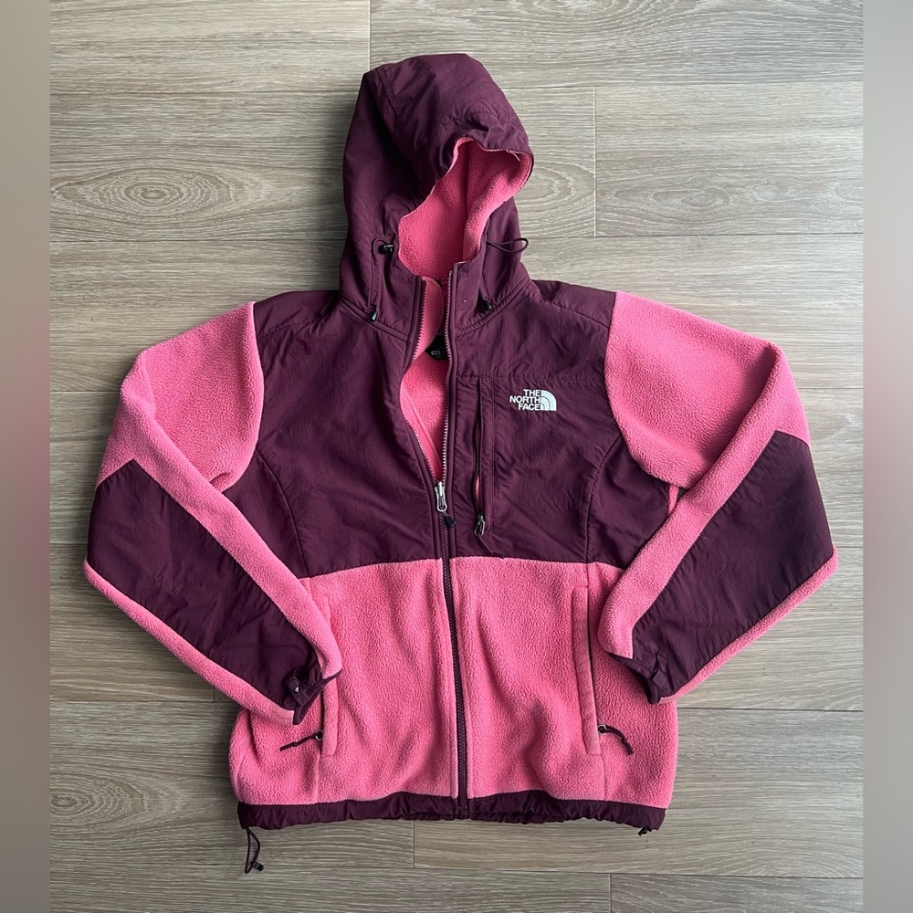 The North Face Women's Size Medium Polartec Denali Fleece Jacket Pink Hoodie - Picture 2 of 7